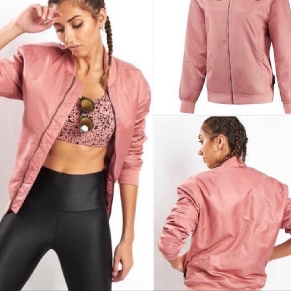 Reebok Pink Bomber Jacket